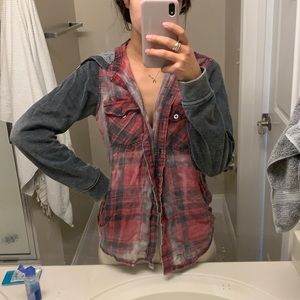 Vintage FLANNEL/Sweatshirt top